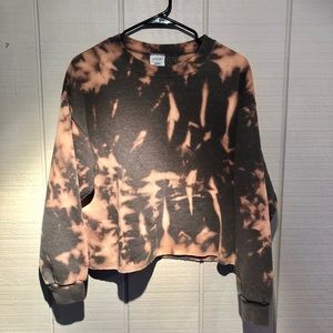 Bleach TieDye Cropped Crewneck